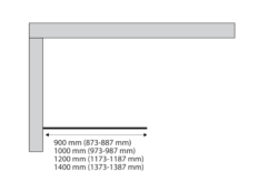 Sealskin Soho zwarte inloopdouche industrieel type A3 90 100 120 140 cm