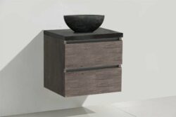 Badkamermeubel met waskom natuursteen 60cm