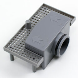 Stankafsluiter sifon met haarfilter voor douchegoot set