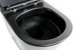 Randloos wandcloset mat zwart rimfree rimless