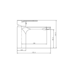 Wastafel mengkraan rond mat zwart