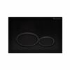 Mat zwart bedieningspaneel voor Geberit UP320 / Sigma 12 inbouwreservoir