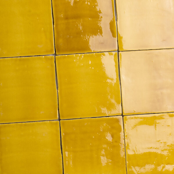 Wandtegels | Oud Hollandse handvorm tegels oker geel 13x13