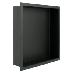 RVS inbouw nis mat zwart 30 x 30 x 7 cm
