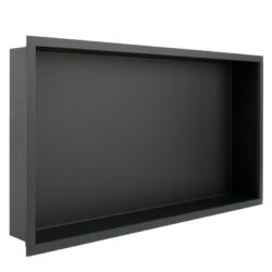RVS inbouw nis mat zwart 30 x 60 x 7 cm
