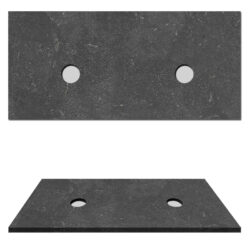 Hardsteen top paneel natuursteen wasblad voor waskom 120x47x3cm