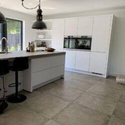 Vloertegels betonlook taupe 80x80 cm