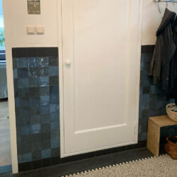 Handvorm tegels met schakering 10×10 Zellige Azul Oscuro blauw