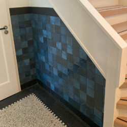 Handvorm tegels met schakering 10×10 Zellige Azul Oscuro blauw