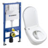 Geberit inbouwreservoir met douche wc complete set