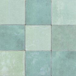 Zellige Verde 10x10 turquoise mix wandtegels