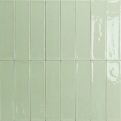 Handvorm tegels 7,5 x 30 cm jade groen