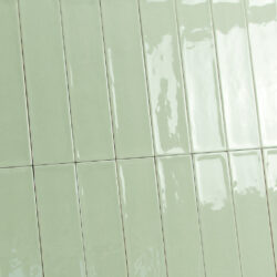 Handvorm tegels 7,5 x 30 cm jade groen