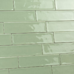 Handvorm visgraat tegels 7,5 x 30 cm jade groen wilverband