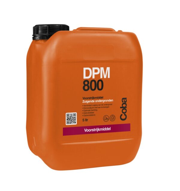 Coba voorstrijkmiddel dpm800 oranje 5 liter, hechtmiddel voor zuigende ondergronden.