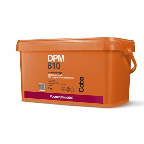 Coba voorstrijkmiddel DPM 810 oranje 5 kg, hechtmiddel voor tegel over tegel en niet zuigende ondergronden.