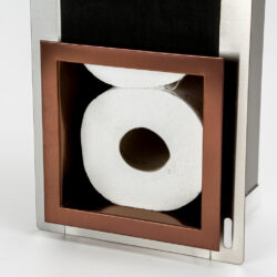 Toiletrolhouder voor 6 toilet rollen in de kleur koper