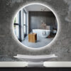 Ronde spiegel met dimbare led verlichting in 60 of 80 cm