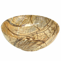 Waskom keramiek marmer structuur beige 41x41x18cm