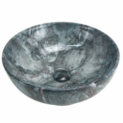 Waskom keramiek marmer structuur green 41x41x18cm