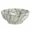 Waskom keramiek marmer structuur wit geaderd 41x41x18cm