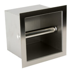 RVS Toiletrolhouder inbouw voor in de muur