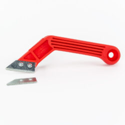 Voegenkrabber met ergonomische kunststof handgreep en 2 diamant messen