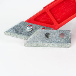 Voegenkrabber met ergonomische kunststof handgreep en 2 diamant messen