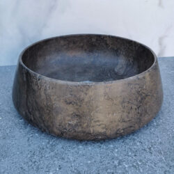 Ronde waskom marmer bruin Mokka Brown