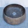 Ronde waskom marmer bruin Mokka Brown