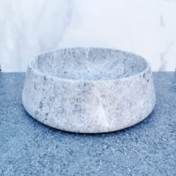 Ronde waskom marmer grijs Tundra Grey