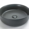 Gekleurde ronde waskom mat antraciet