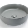Gekleurde ronde waskom mat grijs