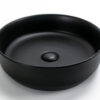 Gekleurde ronde waskom mat zwart