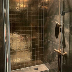 Gouden handvorm tegels 10x10 cm