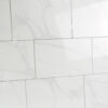 Glans wit marmer carrara look keramische wandtegels 25x40 cm