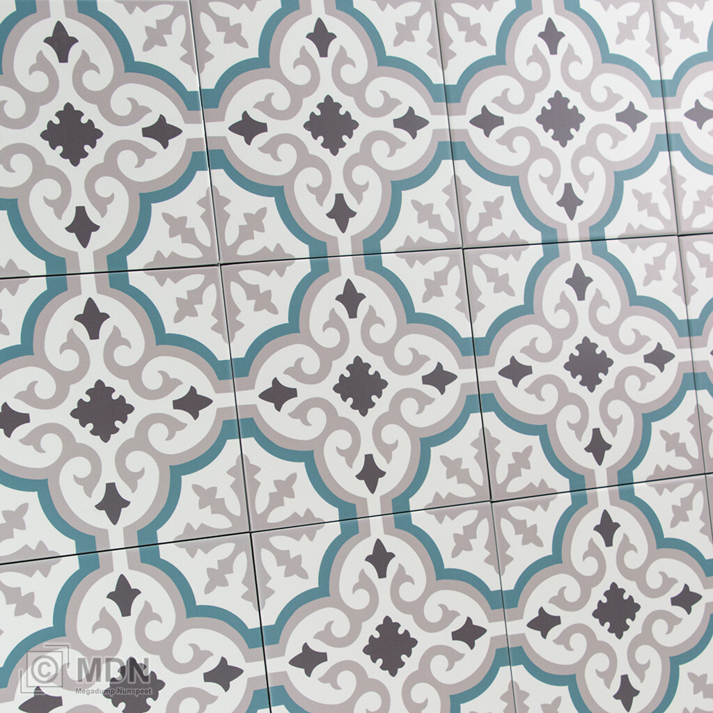 Medewerker Brengen Overdreven Portugese vintage tegels 20x20 cm met blauw grijs en wit | Megadump