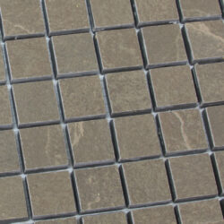 Leiden Moka 25x25 mm mozaiek op matten van 33x33 cm