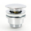 Luxe universele klik waste afvoer dop afsluitbaar 5/4" chroom