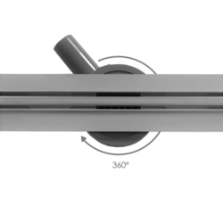 Slim RVS douchegoot met 360 graden draaibaar sifon diverse maten