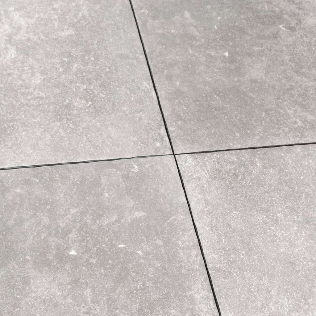Vloertegels met getrommelde randen 60x60 antique grijs