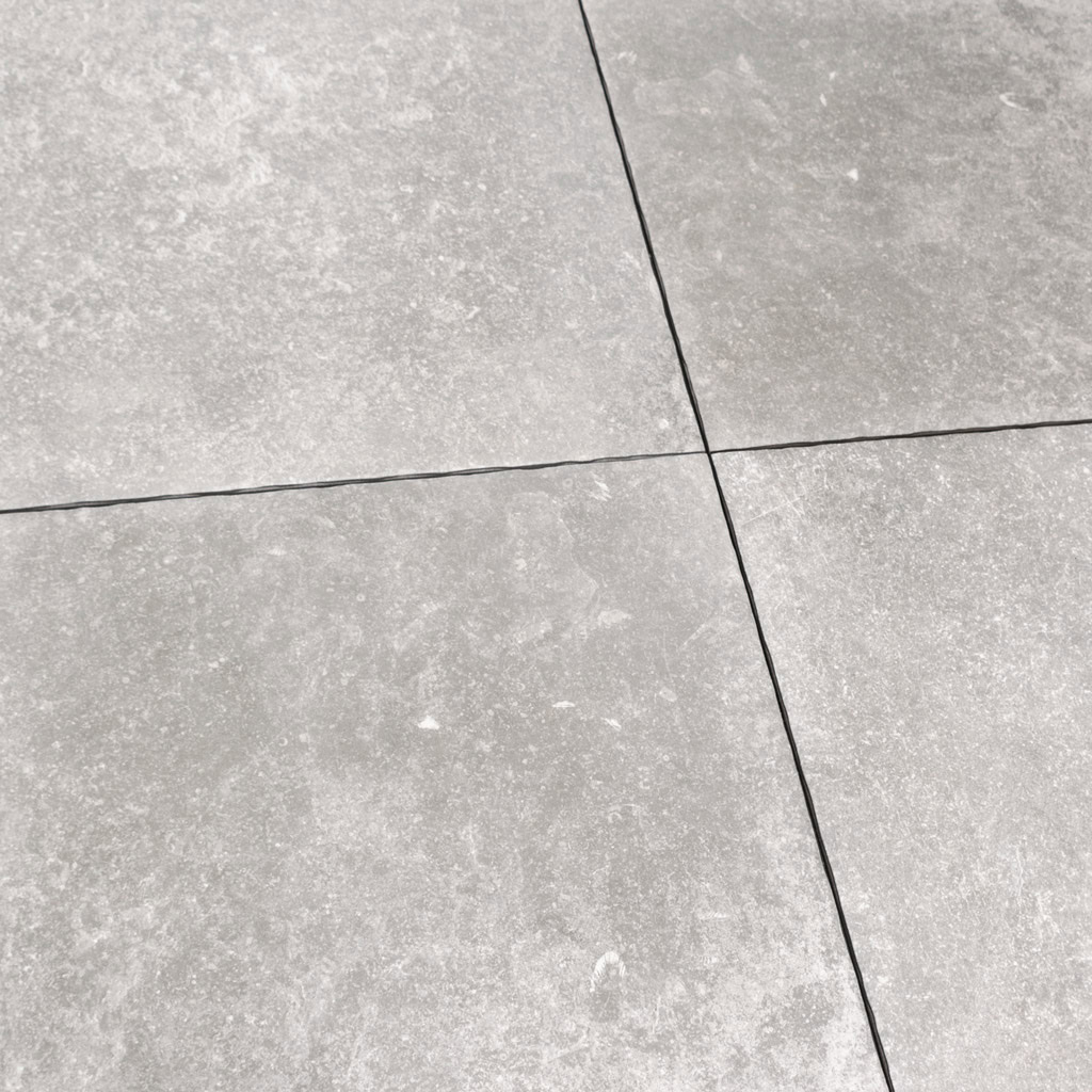 Vloertegels met getrommelde randen 60x60 antique grijs