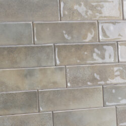 Wandtegels handvorm 6,5x20 cm Grigio glans