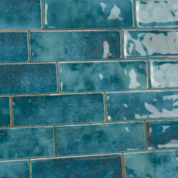Wandtegels handvorm 6,5x20 cm Gletsjer blauw glans