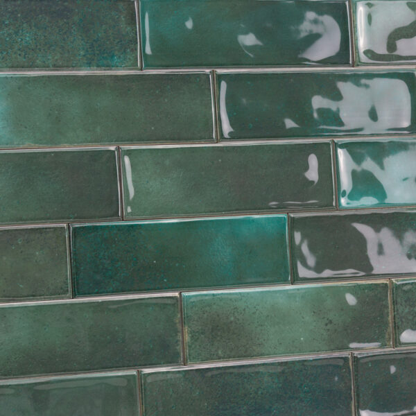 Wandtegels handvorm 6,5x20 cm Emerald glans