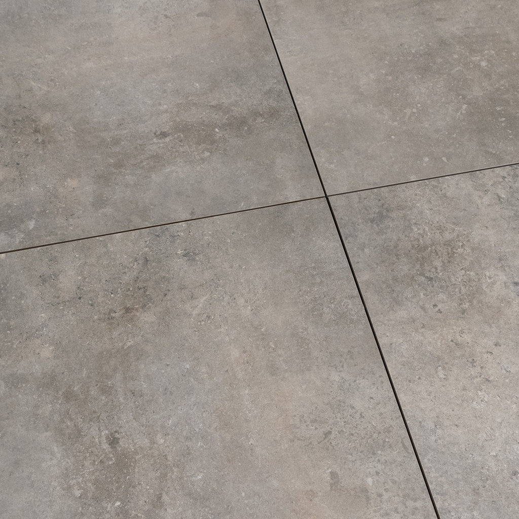 Genuanceerde betonlook vloertegels Terra Taupe 60x60