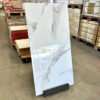 Gepolijste witte tegels met gouden en grijze ader Marquina Gold 120×60