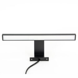 Mat zwarte LED verlichting voor spiegels en spiegelkasten 30cm breed