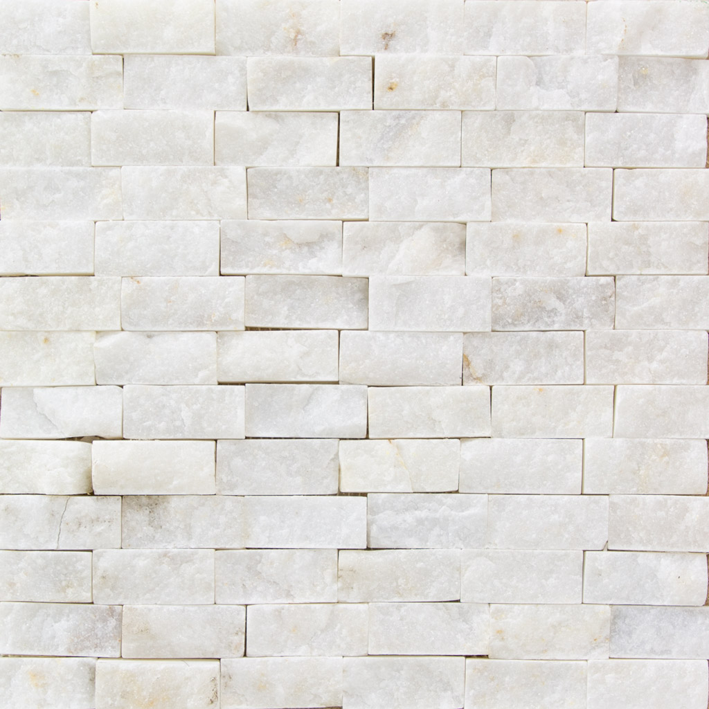 Natuursteen Slate mozaiek matten gekapt travertin wit 30x30