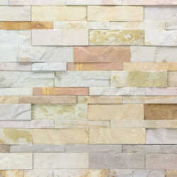 Natuursteen strips Multicolor slates mint multi Beige leisteen wandbekleding